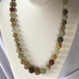 Multi Color Glass Beads Necklace